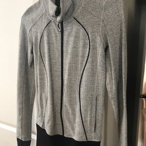 Lululemon Black/white/grey zip up